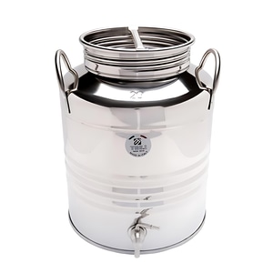 Butoi pentru Tuica/Palinca/Ulei/Lapte TRE.I, set cu robinet si suport, inox, 20L