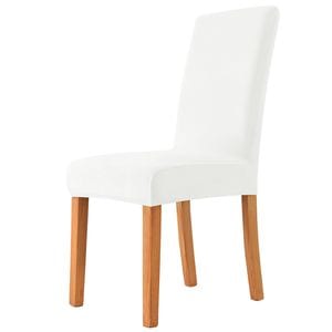 Husa Elastica Scaun din Catifea HALO, 170g - Alb