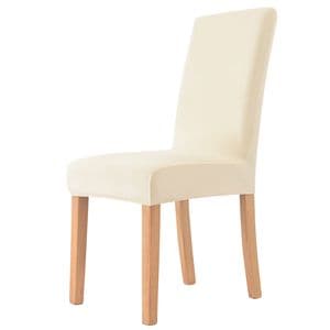 Husa Elastica Scaun din Catifea HALO, 170g - Bej deschis