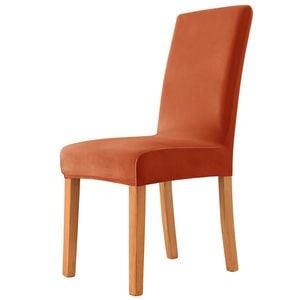 Husa Elastica Scaun din Catifea HALO, 170g - Portocaliu