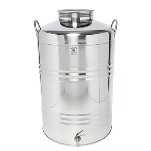Butoi pentru Tuica/Palinca/Ulei/Lapte TRE.I, cu robinet inclus, inox, 100L