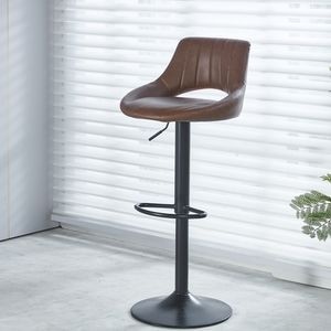 Scaun Bar KJC338, 31x42x106 cm, maro