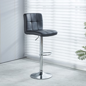 Scaun Bar KJC342, 45x46x115 cm, negru