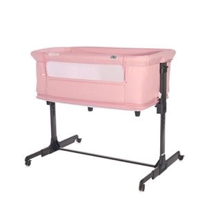 Patut co-sleeper 2 in 1 Milano Lorelli, 0-36 luni,salteluta, reglabil pe inaltime, functie anti-reflux, Roz