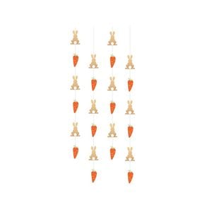Decor tip perdea din hartie iepurasi - 4 fasii, 130 cm, Amscan, 1 buc
