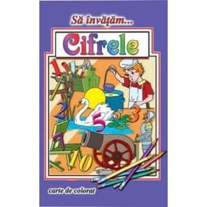 Sa invatam cifrele. Carte de colorat - Dana Popescu