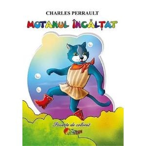 Motanul incaltat. Poveste de colorat - Charles Perrault