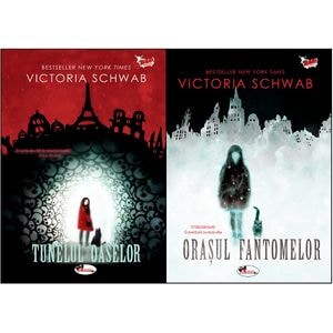 Pachet 9: Orasul fantomelor + Tunelul oaselor - Victoria Schwab
