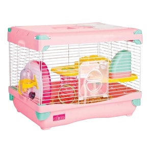Cusca Pentru Rozatoare, Happet, GREMI Adventure Land, L: 36x27x25 cm Roz, K806