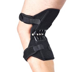 Genunchiera cu arcuri pentru suport articulatii, protejeaza ligamentele si ajuta in caz de intinderi musculare, prindere dubla ajustabila, zenifique, negru, 1 bucata