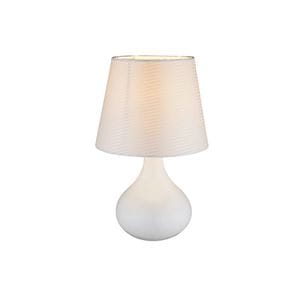 Veioza, 40W, 230V, soclu E14, ceramica, alb