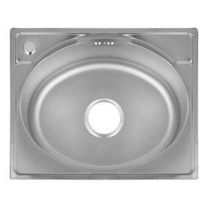 Chiuveta bucatarie inox anticalcar Freddo ERT-SN 9005S, Cuva centru, 52x41cm, Orificiu baterie stanga