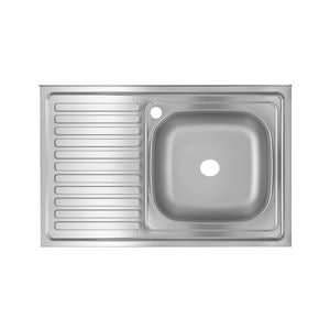 Chiuveta bucatarie Freddo SN7001D/Q32, pentru masca, finisaj anticalcar, cuva dreapta, 80x50cm, inox