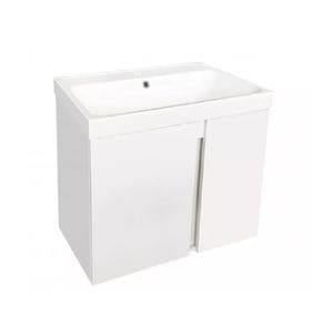 Set masca si lavoar InterCeramic, PVC, 2 usi, inchidere lenta, 60x55x41 cm, Alb