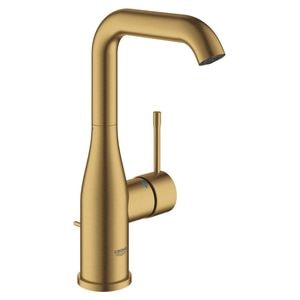 Baterie lavoar Grohe Essence, L, 244 mm, pivotanta, ventil, mat, auriu, 32628GN1