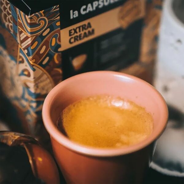 Cafea Extra Cream Mio, 16 capsule compatibile Lavazza* a Modo Mio*, La  Capsuleria