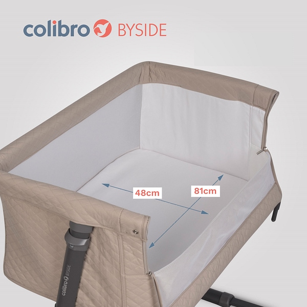 Patut 2 in 1 Colibro BySide Co Sleeper Bassinet 93x58 cm saltea