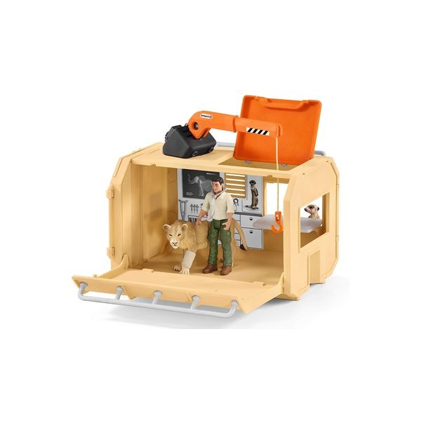 Set Schleich Wild Life Animal Rescue Large Truck 42475