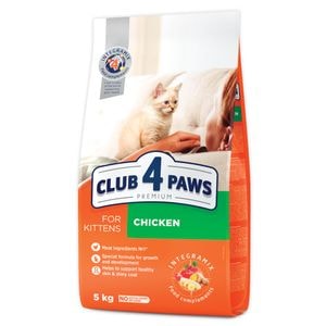 Hrana uscata completa Club 4 Paws pentru pisoi - Pui, 5kg