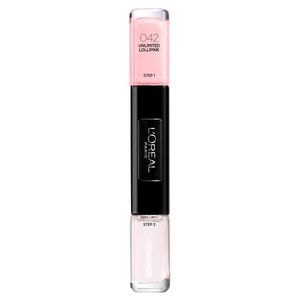 Lac de unghii L'OREAL PARIS Infallible Gel Nail Polish, 42 Unlimited Lollpink, 2buc, 5ml