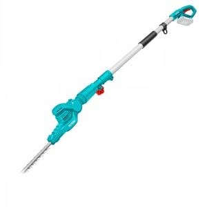 Foarfeca electrica pe acumulator pentru tuns gard viu TOTALTPHT201601, 20V, motor fara perii, lama 46 cm, diametru taiere 18 mm, tija telescopica, fara incarcator si acumulator