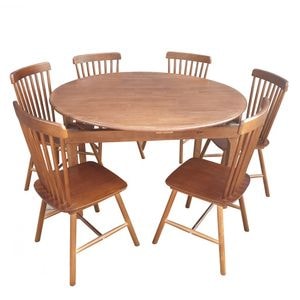 Set masa si scaune Geo, 7 piese, nuc