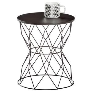 Masuta de cafea, LANDSCAPE, Metal, 35x35x40.5 cm, Negru
