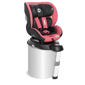 Scaun auto, Lorelli, Proxima, I-Size, Isofix, rotativ 360 grade, 0 luni - 4 ani, maxim 22 kg, 40-105 cm, picior de sprijin telescopic, omologare ECE R129/02, Red & Black