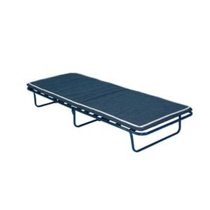 Pat pliabil Gloria, 12 lamele, saltea 4 cm, cadru metal, 80 x 190 cm, bleumarin