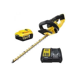 Foarfeca pentru gard viu, acumulator 18 V, 5.0 Ah, lama din otel ,55 cm, Dewalt