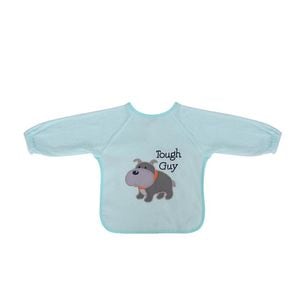 Baveta brodata cu maneci lungi, Lorelli, bumbac si peva, 30 x 34 cm, baietei