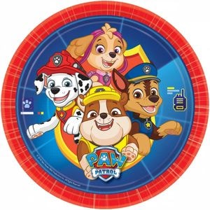 Set de 8 farfurii, Amscan, Model Paw Patrol, Multicolor