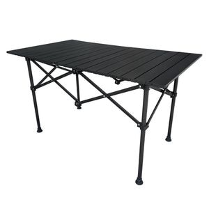 Masa camping DacEnergy, otel, 94.5 x 53.5 x 55 cm, negru