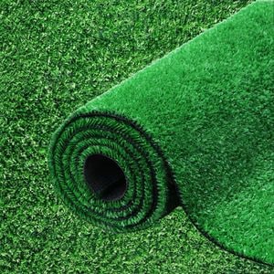 Covor iarba artificiala, Tip Gazon Sintetic, Model ErbaFinta, Pentru decor/protectie Exterior, Micro-orificii pentru scurgerea apei, Verde, Fir 7 mm - 250x600