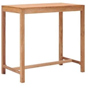 Masa de bar de gradina, vidaXL, 110x60x105cm, 4 locuri, Lemn, Maro