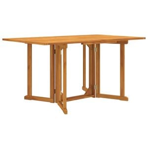 Masa gradina pliabila tip fluture, vidaXL, 150x90x75cm, 6 locuri, Lemn, Maro