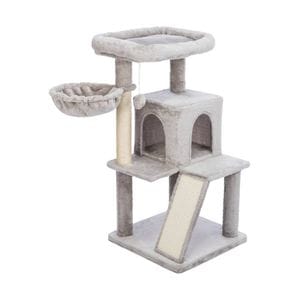 Ansamblu De Joaca Pentru Pisici, Trixie Junior Pepito, 48x48 cm/98 cm, Gri, 44435