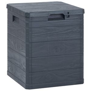 Lada depozitare gradina VIDAXL, 90 L, plastic, 42.5 x 44 x 50 cm, antracit