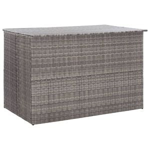 Lada depozitare gradina VIDAXL, poliratan, 150 x 100 x 100 cm, gri