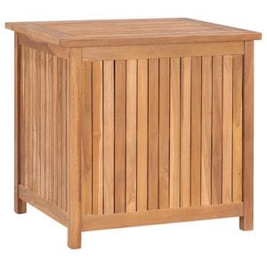 Lada de depozitare gradina, vidaXL, 60x50x58, lemn masiv de tec, Maro