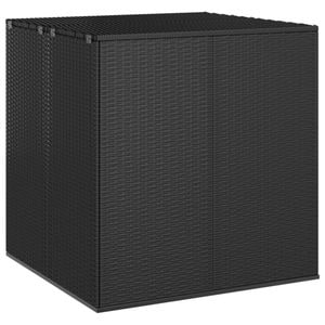 Lada depozitare gradina VIDAXL, ratan PE, 100 x 97 x 104 cm, negru