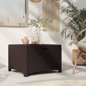 Lada depozitare gradina VIDAXL, ratan PP, 60 x 54 x 41 cm, maro