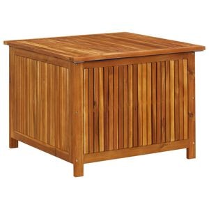 Lada de depozitare gradina, vidaXL, 75x75x58, lemn masiv de acacia, Maro