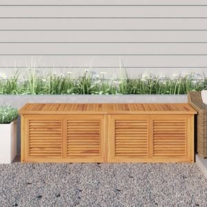Lada depozitare gradina cu geanta, vidaXL, 175x50x53, lemn masiv tec, Maro