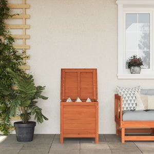 Lada depozitare gradina VIDAXL, lemn masiv, 50 x 49 x 56 cm, maro