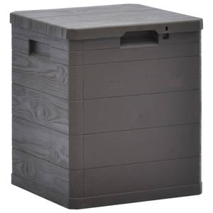 Lada depozitare gradina VIDAXL, 90 L, plastic, 42.5 x 44 x 50 cm, maro