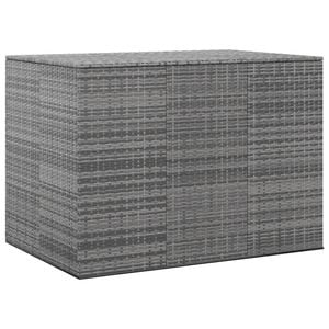 Lada depozitare gradina VIDAXL, PE ratan, 145 x 100 x 103 cm, gri