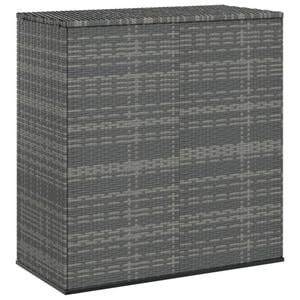 Lada depozitare gradina VIDAXL, ratan PE, 100 x 49 x 103 cm, gri