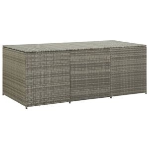 Lada depozitare gradina VIDAXL, poliratan, 180 x 90 x 70 cm, gri