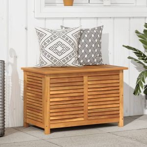 Lada depozitare gradina cu laj , vidaXL, 90x50x56 , lemn masiv acacia, Maro